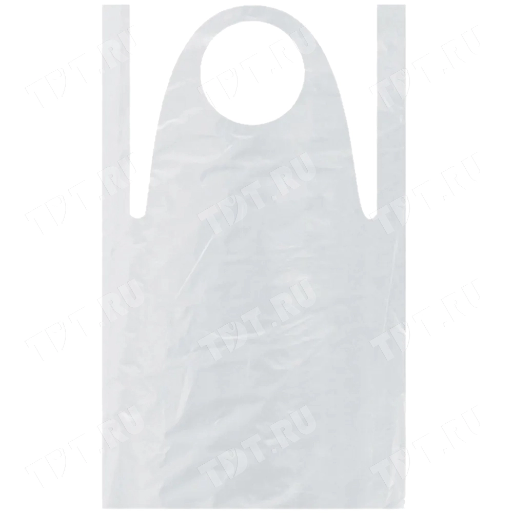 Полиэтиленовый фартук, сверхпрочный, 81*125 см, 50 шт.