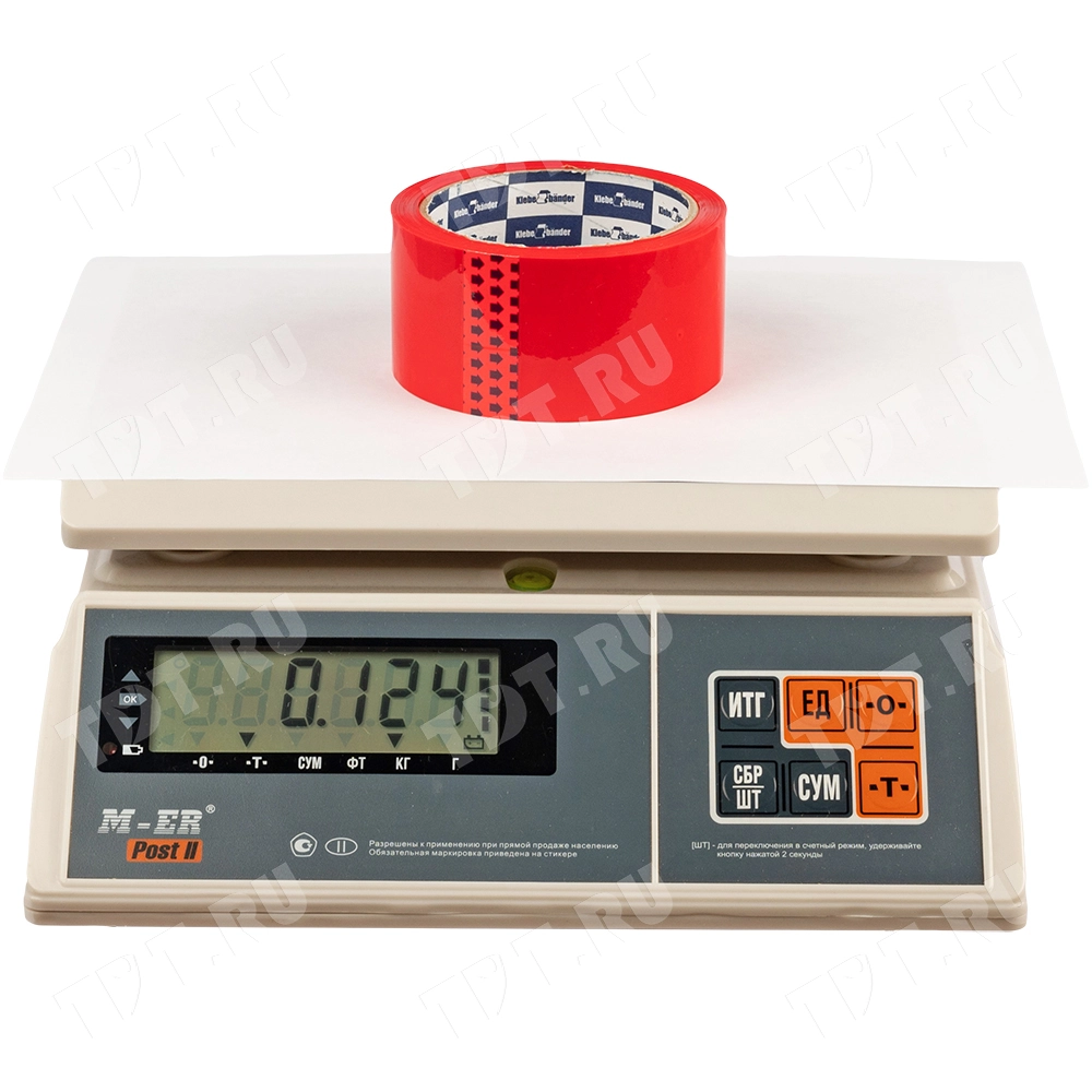 Клейкая лента красная Klebebander, 50мм*57м*40мкм