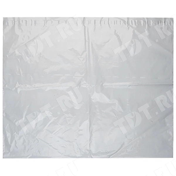 Курьер-пакет белый без печати, без кармана, 1000*750+40 мм, 60 мкм, 1 шт.