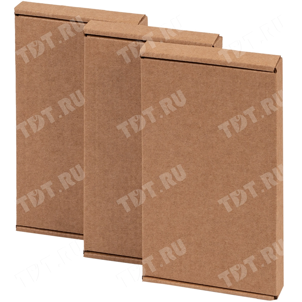 Коробка под чехол для телефона, бурая, 180*90*20 мм, Т-24 Е