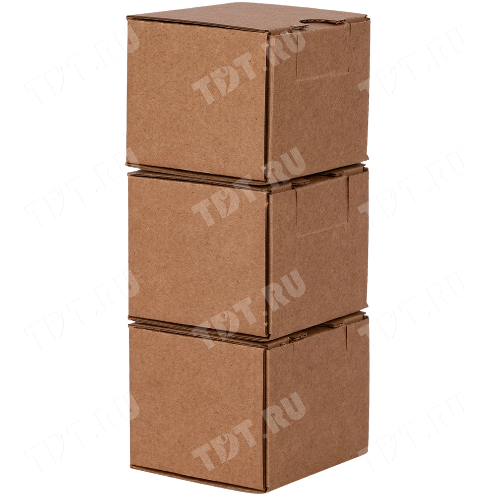 Самосборный короб №235-Ц, с язычком, 70*70*60 мм, Т-23 Е