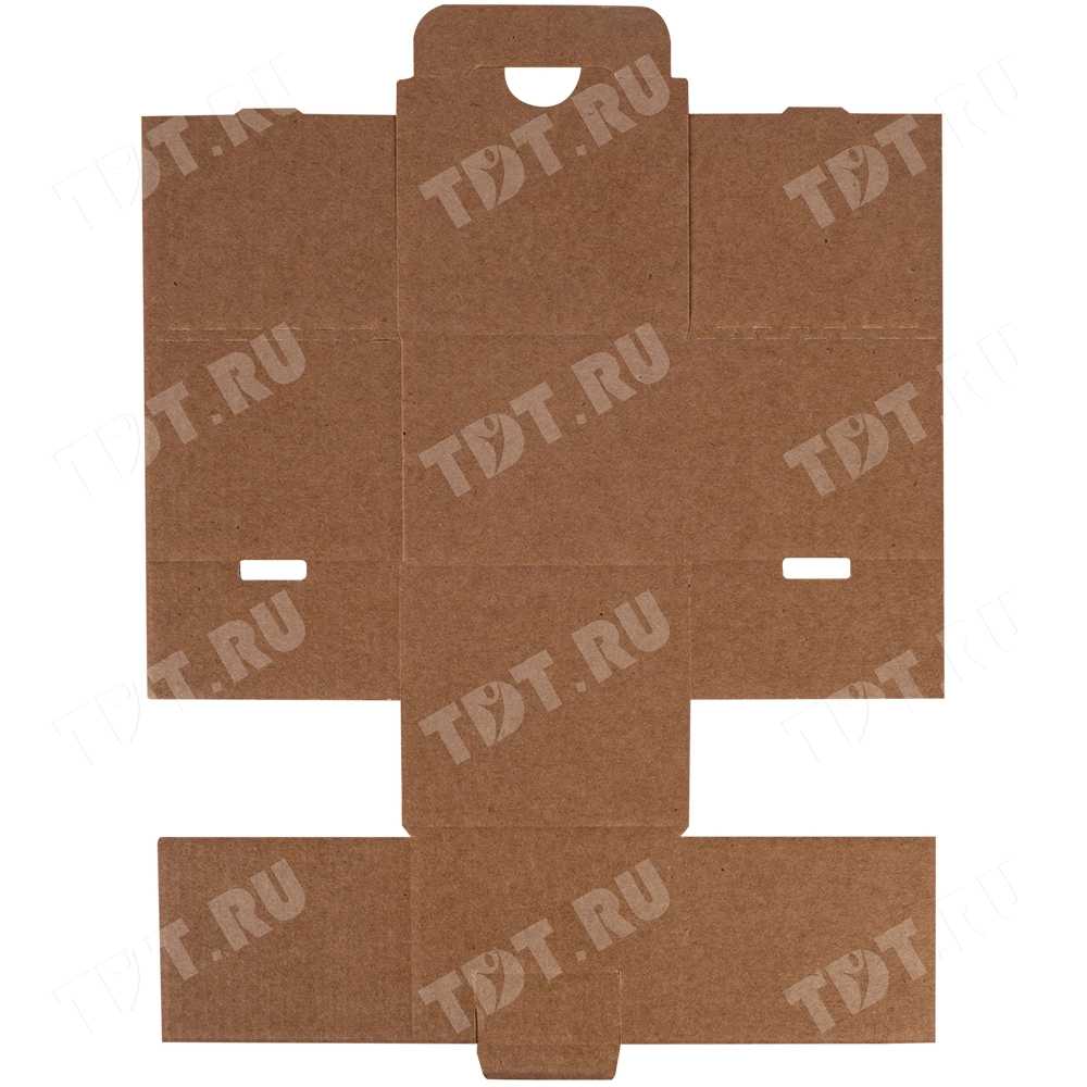 Самосборный короб №235-Ц, с язычком, 70*70*60 мм, Т-23 Е