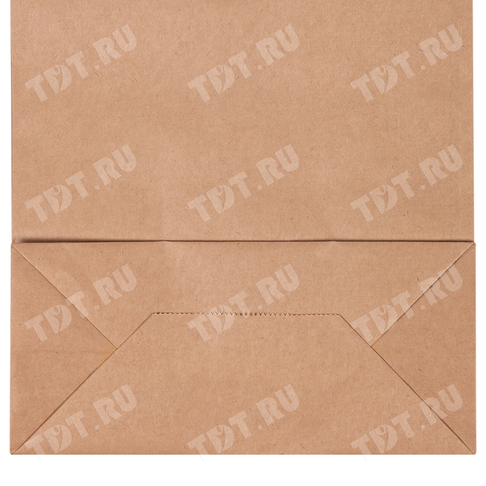 Крафт пакет с крученой ручкой, 78 г/м², 35*15*45 см