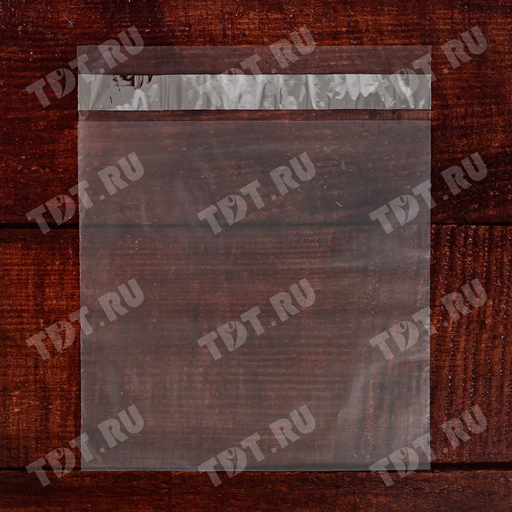 Курьер-пакет прозрачный, без кармана, 300*400+40 мм, 50 мкм, 50 шт.