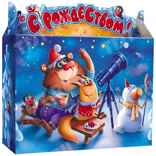 Коробка для конфет «Космос», 1.4 кг, 260*70*185 мм