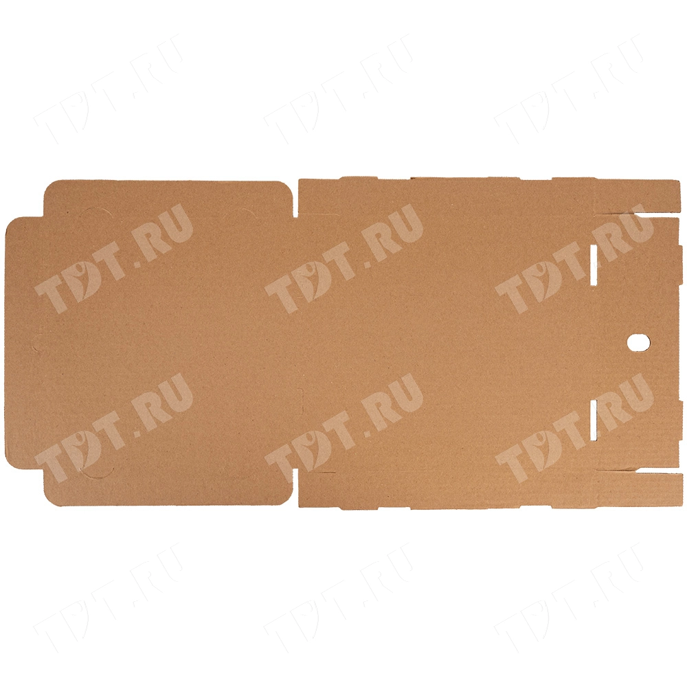 Коробка для пиццы, бурая, 280*280*40 мм