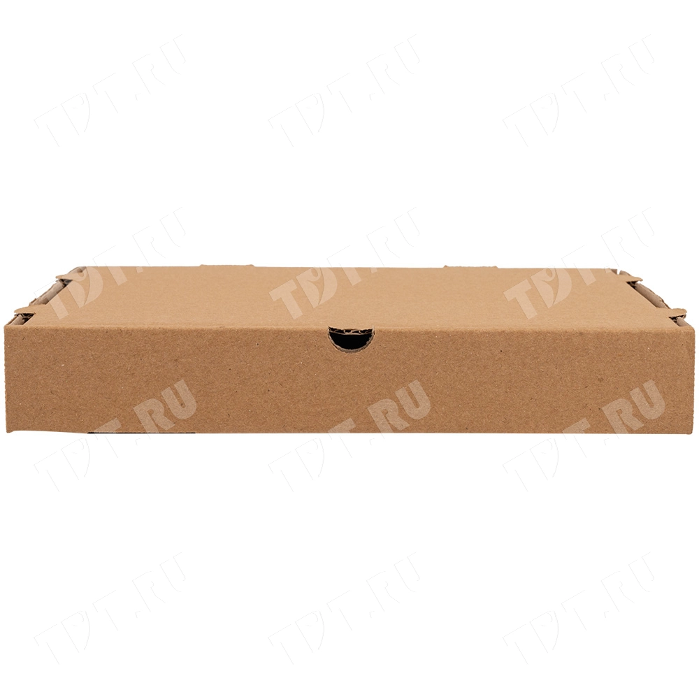 Коробка для пиццы, бурая, 280*280*40 мм
