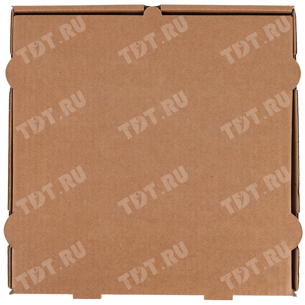 Коробка для пиццы, бурая, 310*310*33 мм