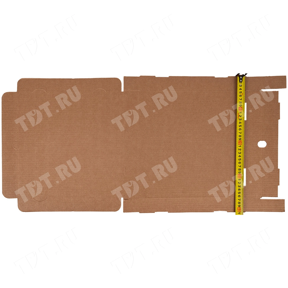 Коробка для пиццы, бурая, 310*310*33 мм