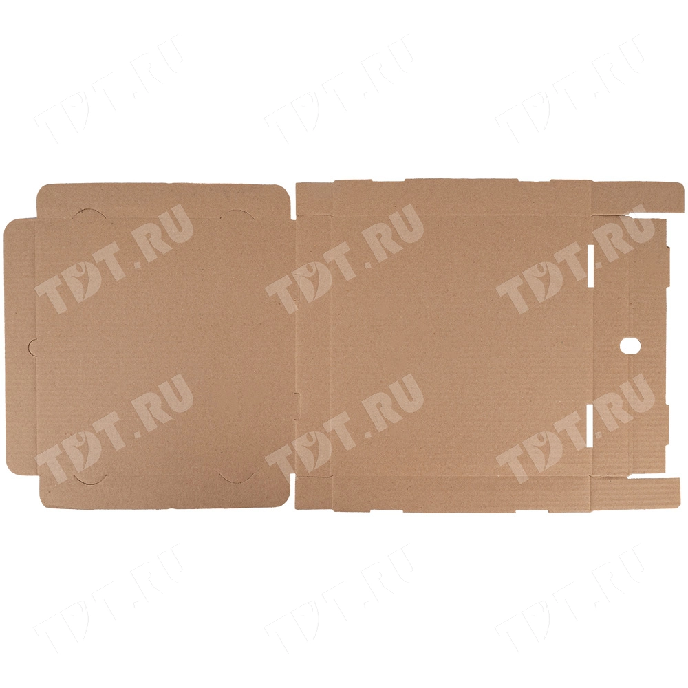 Коробка для пиццы, бурая, 310*310*33 мм