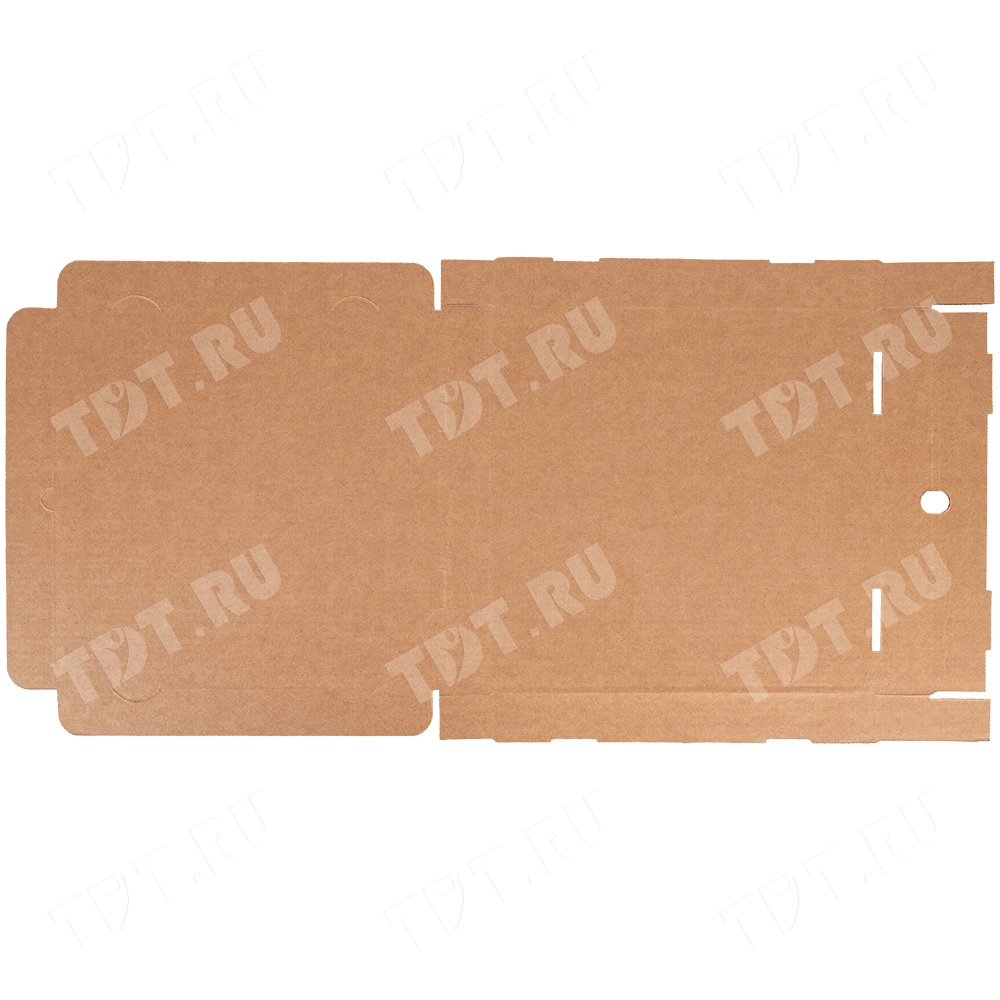 Коробка для пиццы, бурая, 330*330*40 мм