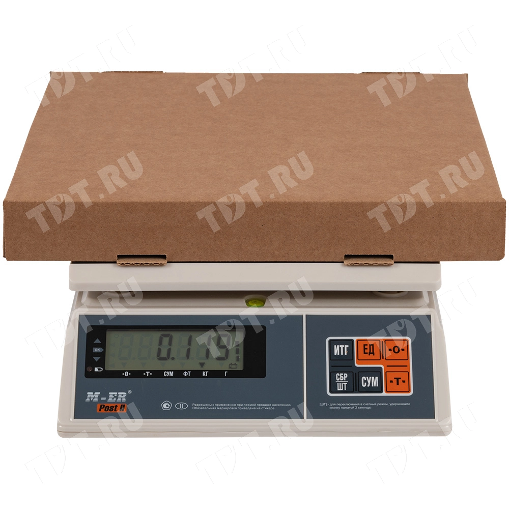 Коробка для пиццы, бурая, 330*330*40 мм