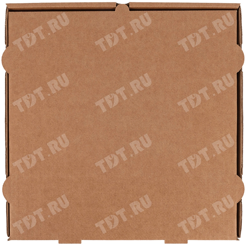 Коробка для пиццы, бурая, 330*330*40 мм