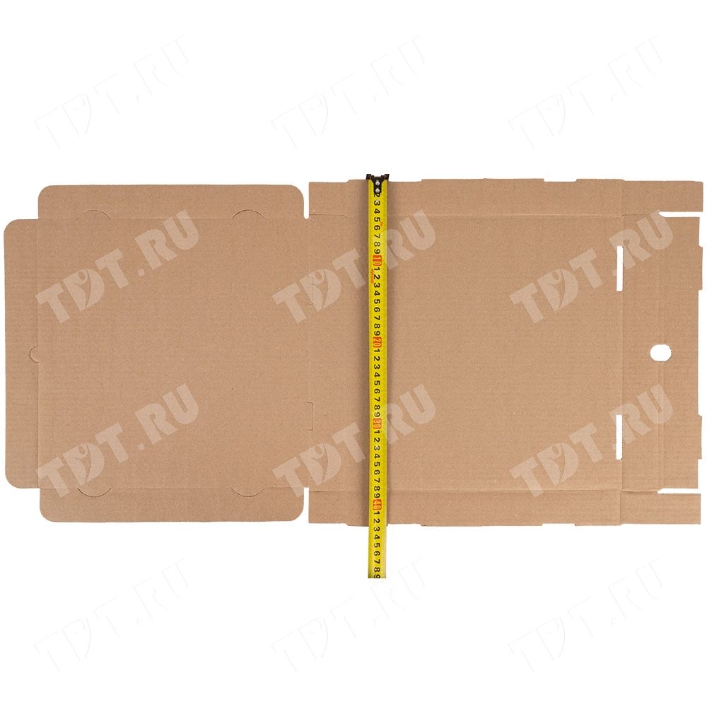 Коробка для пиццы, бурая, 330*330*40 мм