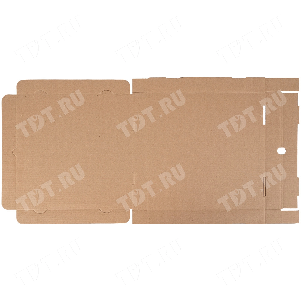 Коробка для пиццы, бурая, 330*330*40 мм