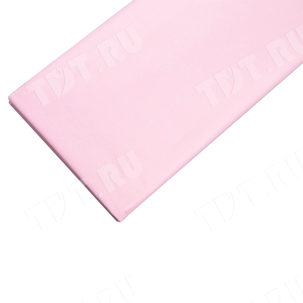 Бумага тишью упаковочная, светло-розовая, 50*66 см, 20 г/м², 10 листов