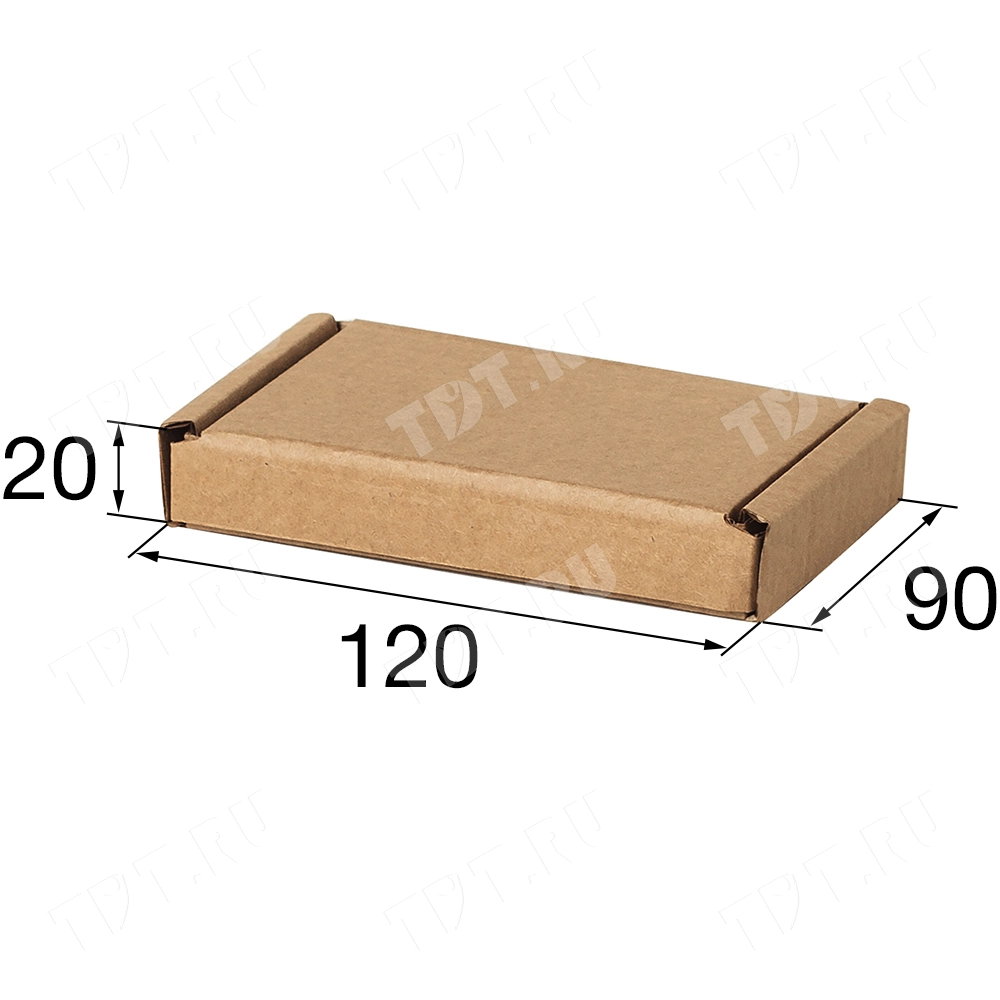 Самосборный короб №149, бурый, 120*90*20 мм, Т-22 В