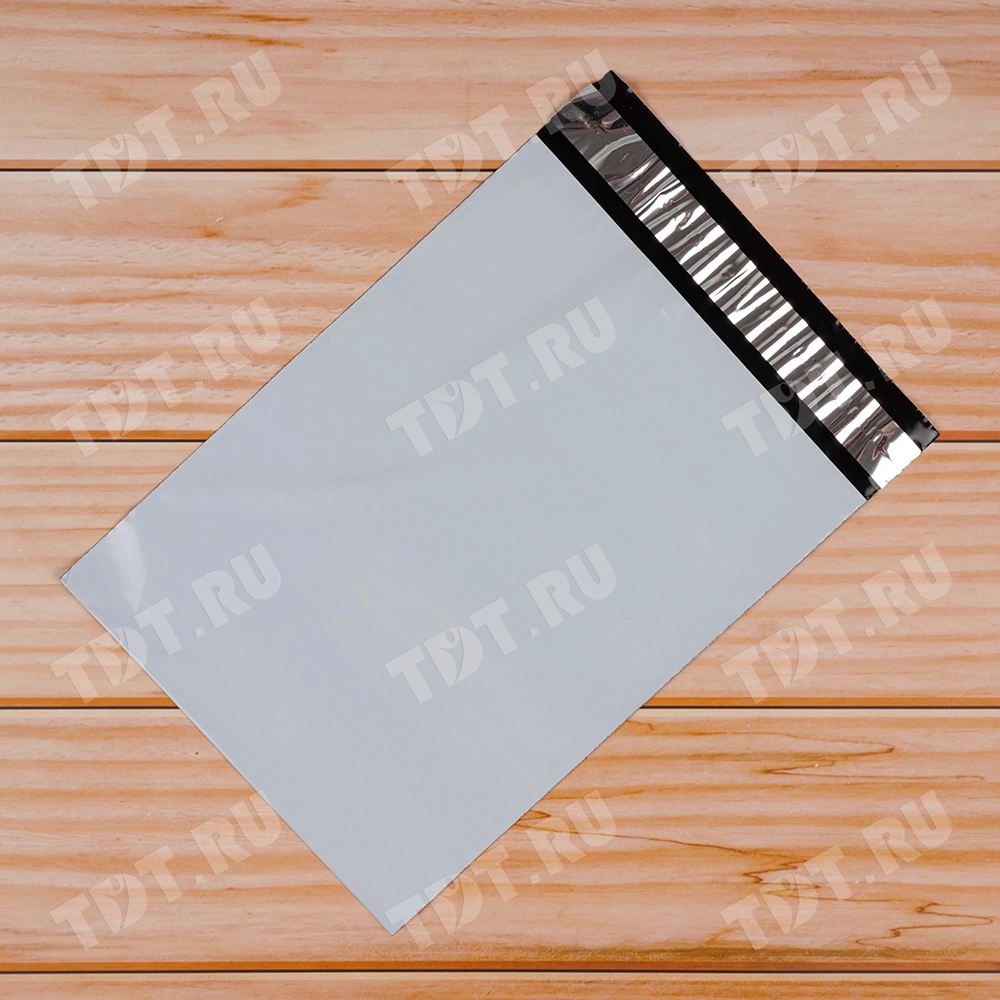 Курьер-пакет белый без печати, без кармана, 150*210+40 мм, 50 мкм, 100 шт.