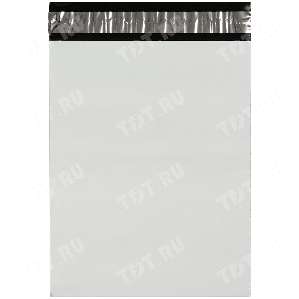 Курьер-пакет белый без печати, без кармана, 150*210+40 мм, 50 мкм, 100 шт.