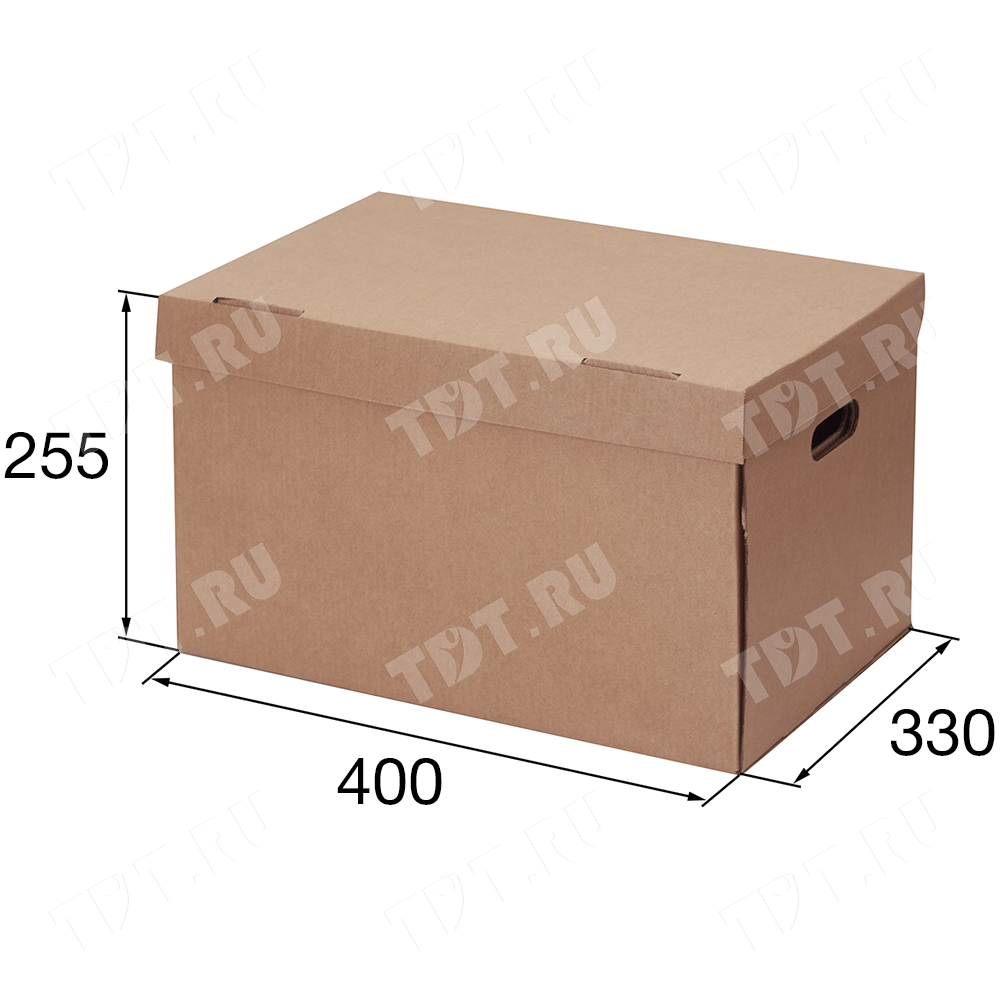 Короб №82/1 (архивный) с крышкой, 400*330*255 мм