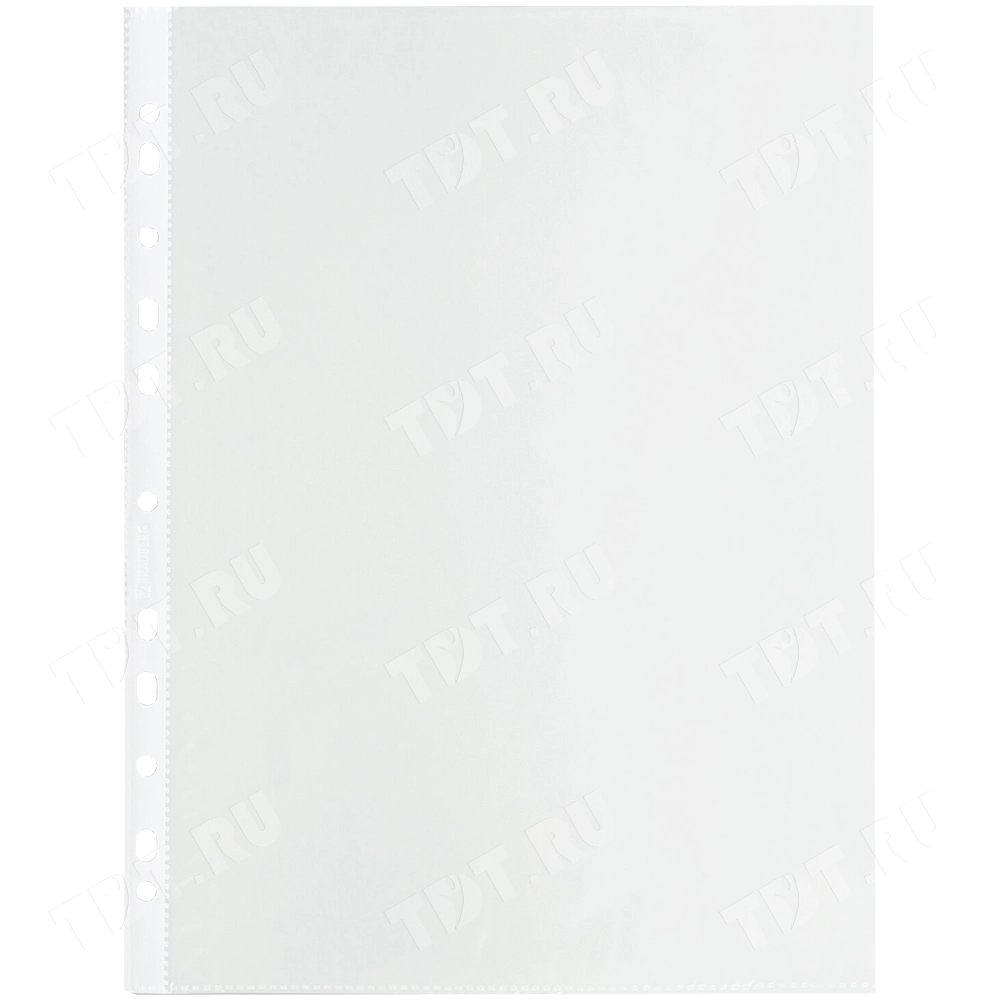 Перфорированные папки-файлы BRAUBERG «Standart», А4, 100шт./уп.