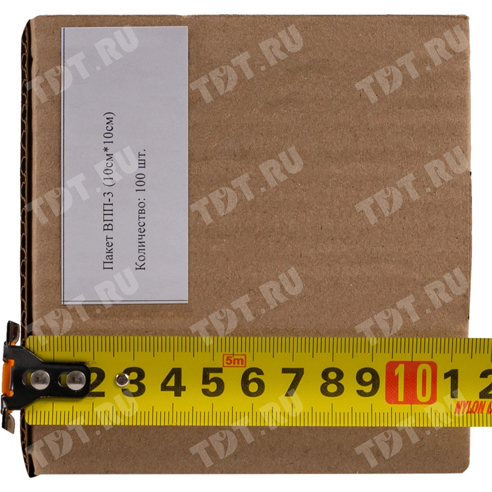 Пакет ВПП, трёхслойный, 10*10 см, 100 шт.