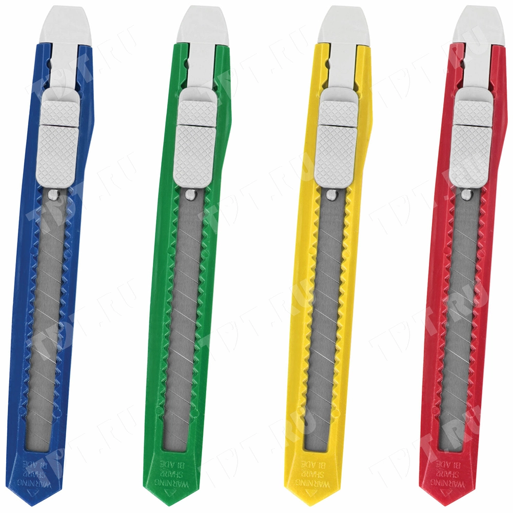 Нож канцелярский STAFF «Basic Economy», ассорти, 9 мм