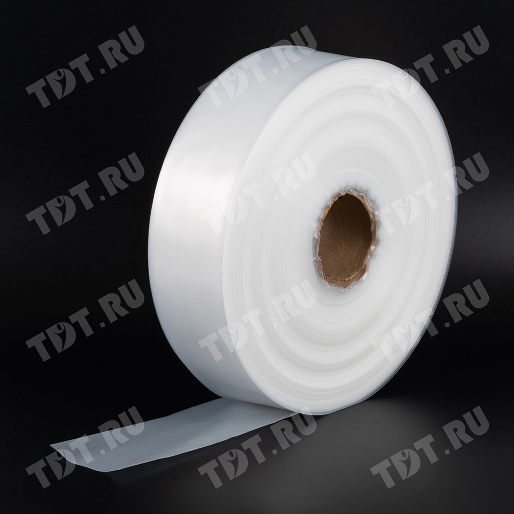 Рукав ПВД прозрачный, 10 см, 80 мкм, 680 м, 10 кг