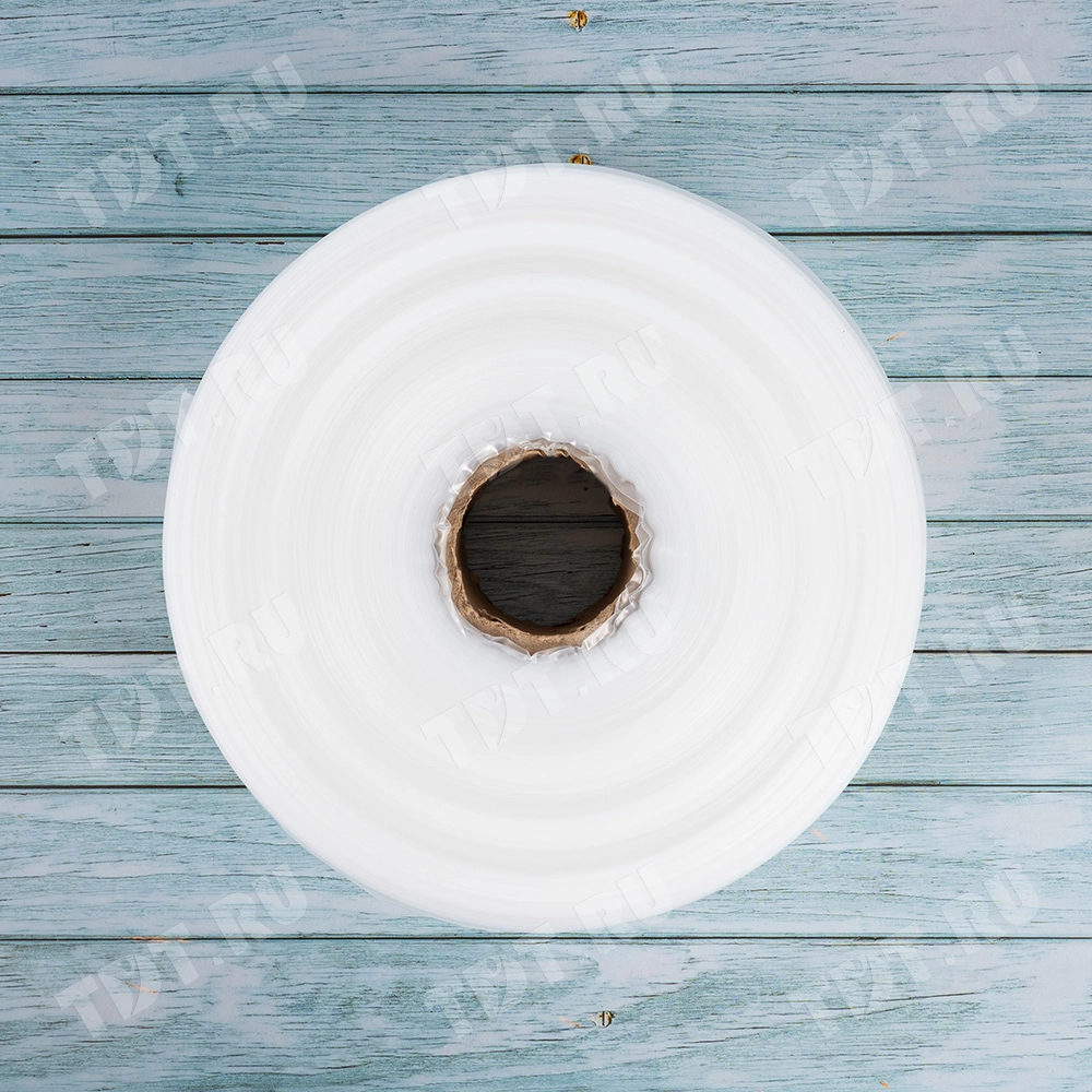 Рукав ПВД прозрачный, 12 см, 80 мкм, 565 м, 10 кг