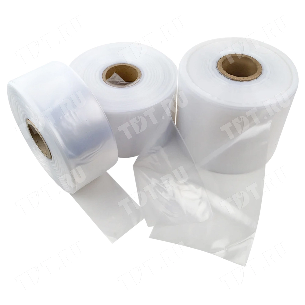 Рукав ПВД прозрачный, 16 см, 80 мкм, 420 м, 10 кг