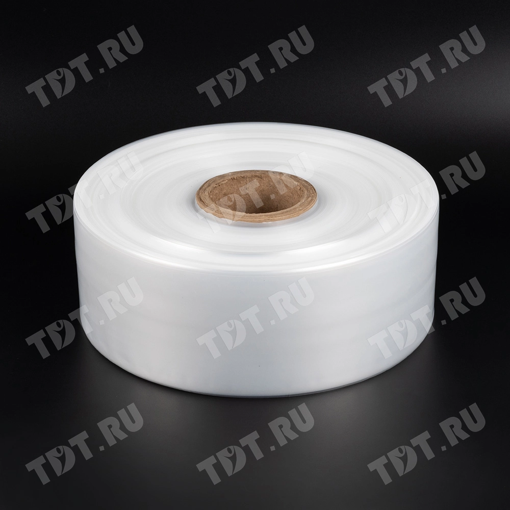 Рукав ПВД прозрачный, 25 см, 80 мкм, 270 м, 10 кг