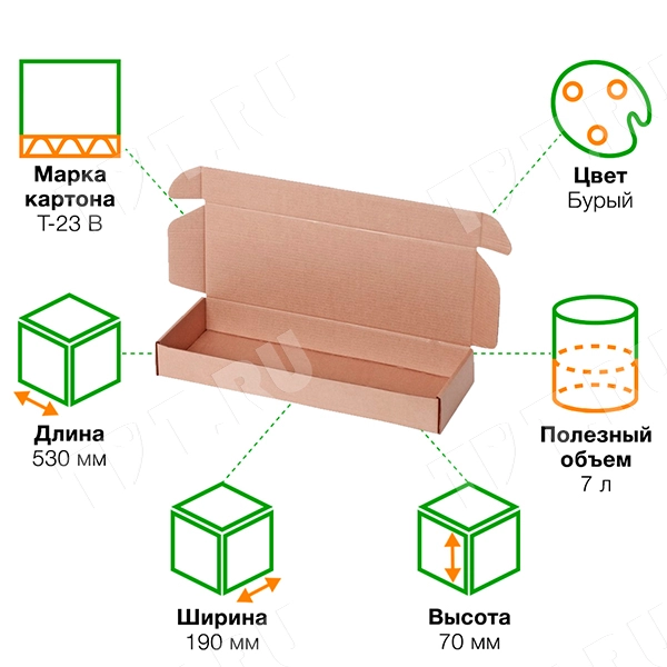 Короб КС-256, 530*190*70 мм