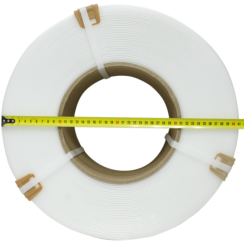 Стреппинг лента полипропиленовая (ПП), 9мм*0.5мм*4000м, белая Стреппинг лента полипропиленовая (ПП), 9мм*0.5мм*4000м, белая