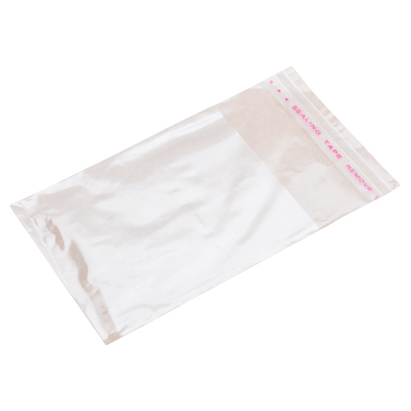 Прозрачный БОПП пакет с клеевым клапаном, 10*8 см, 100 шт. Прозрачный БОПП пакет с клеевым клапаном, 10*8 см, 100 шт.