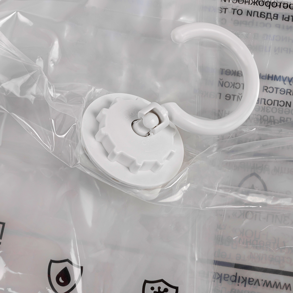 Вакуумный пакет для одежды с крюком для вешалки, 70*145 см Вакуумный пакет для одежды с крюком для вешалки, 70*145 см