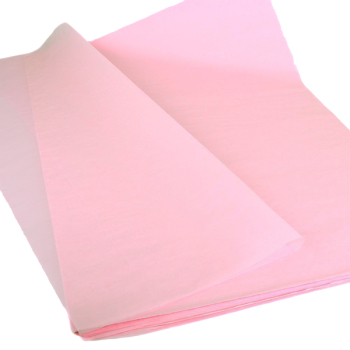 Бумага тишью упаковочная, светло-розовая, 50*66 см, 20 г/м², 10 листов