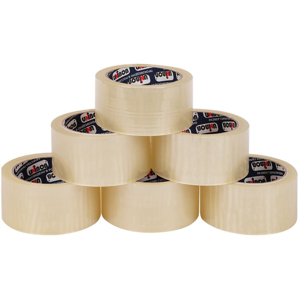 Клейкая лента прозрачная Unibob®, 48мм*66м*45мкм Клейкая лента прозрачная Unibob®, 48мм*66м*45мкм