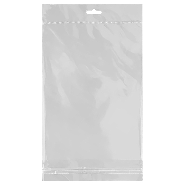 БОПП пакет с клапаном, прозрачный европодвес, 15*25 см, 100 шт.