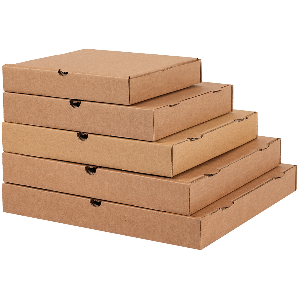 Коробка для пиццы, бурая, 280*280*40 мм Коробка для пиццы, бурая, 280*280*40 мм