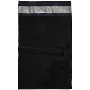 Курьер-пакет чёрный, без кармана, 170*240+40 мм, 50 мкм, 100 шт.