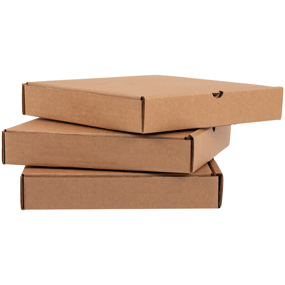 Коробка для пиццы, бурая, 210*210*35 мм Коробка для пиццы, бурая, 210*210*35 мм