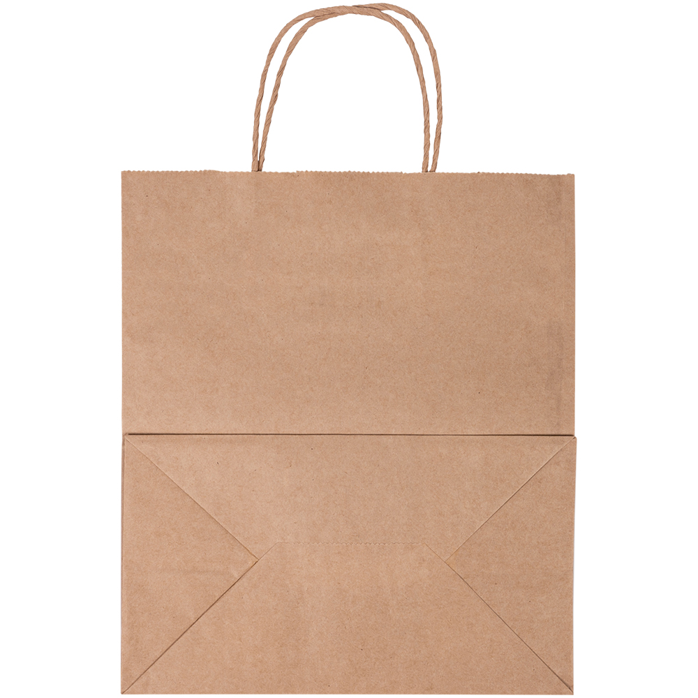 Крафт пакет с крученой ручкой, 70 г/м², 24*14*28 см Крафт пакет с крученой ручкой, 70 г/м², 24*14*28 см