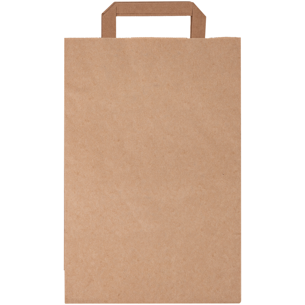 Крафт пакет с плоской ручкой, 70 г/м², 22*9*33 см Крафт пакет с плоской ручкой, 70 г/м², 22*9*33 см