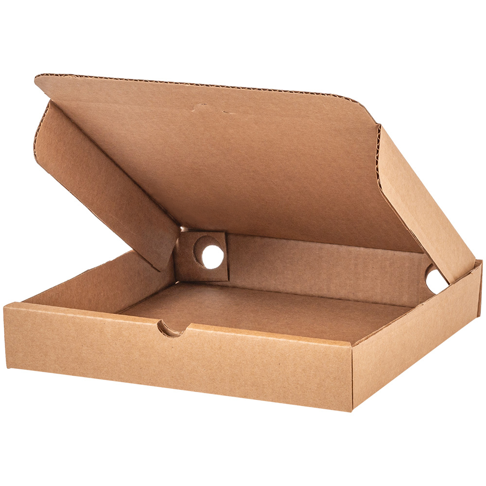 Коробка для пиццы, бурая, 210*210*35 мм Коробка для пиццы, бурая, 210*210*35 мм