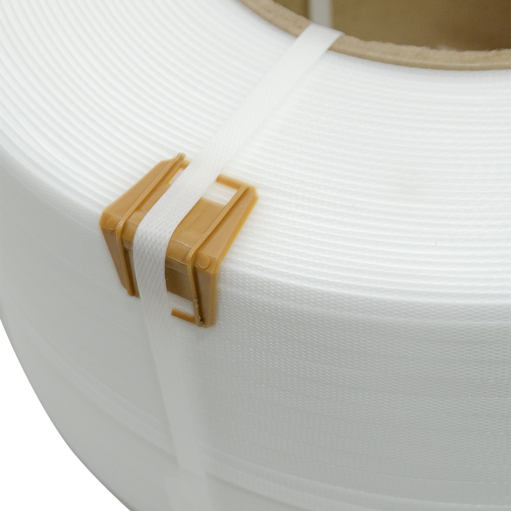 Стреппинг лента полипропиленовая (ПП), 9мм*0.5мм*4000м, белая Стреппинг лента полипропиленовая (ПП), 9мм*0.5мм*4000м, белая