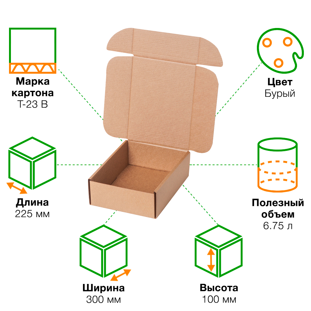 Бизнес Бокс А4, 225*300*100 мм Бизнес Бокс А4, 225*300*100 мм