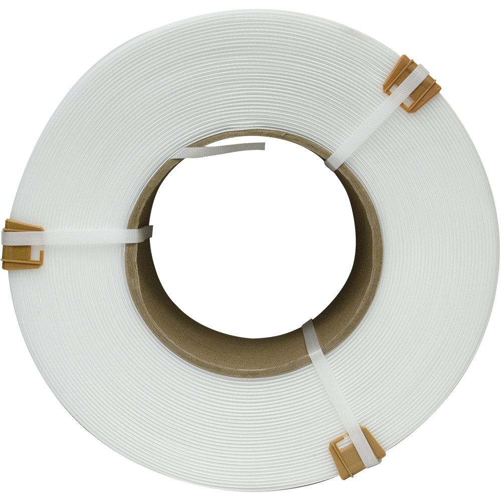 Стреппинг лента полипропиленовая (ПП), 9мм*0.5мм*4000м, белая Стреппинг лента полипропиленовая (ПП), 9мм*0.5мм*4000м, белая