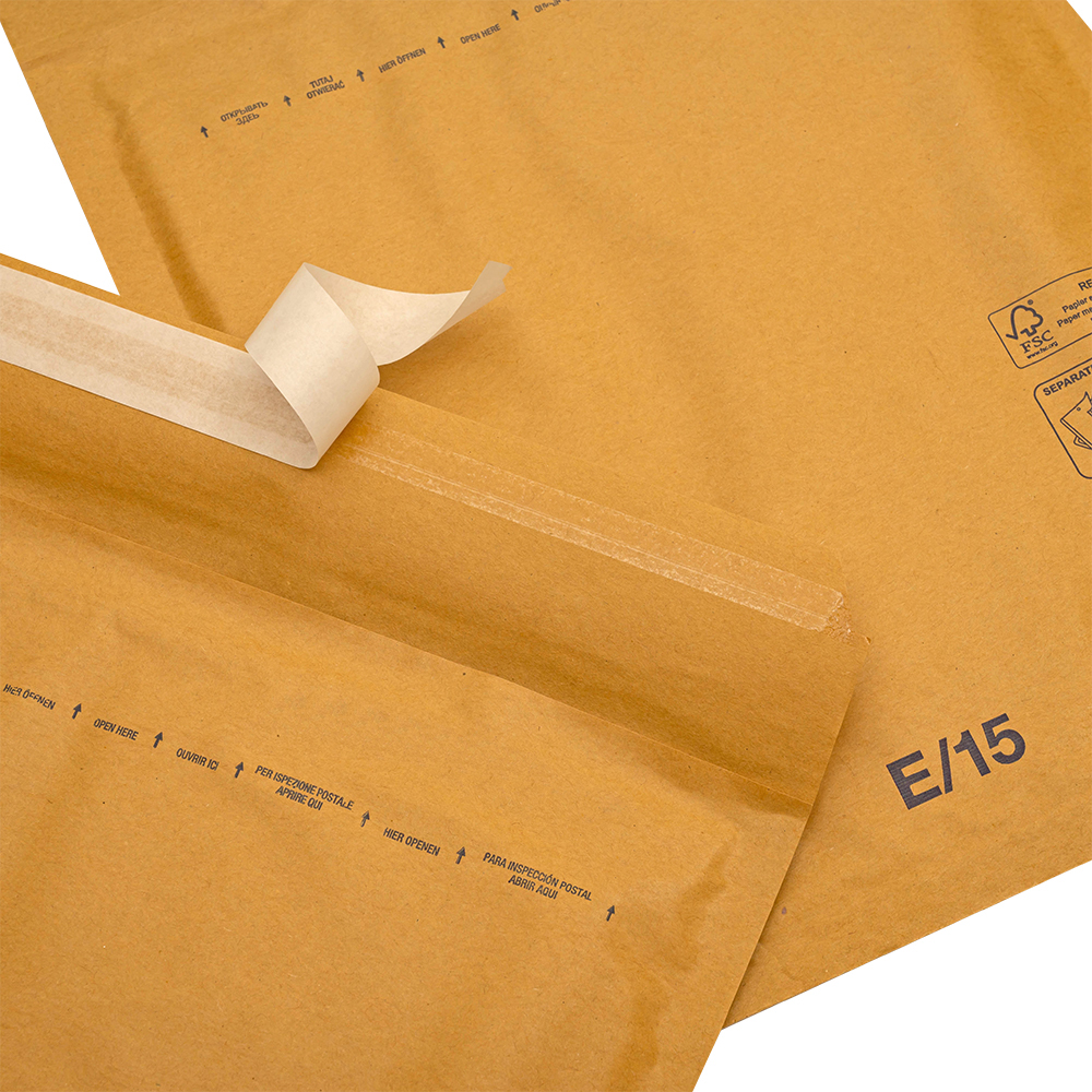 Бурый крафт пакет с прослойкой, 24*27 см, E-15-G (E/2) Бурый крафт пакет с прослойкой, 24*27 см, E-15-G (E/2)