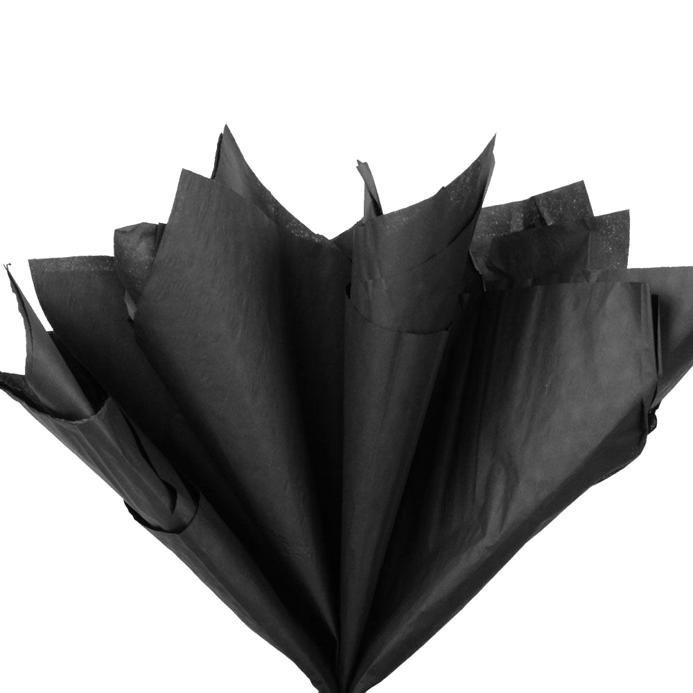 Бумага тишью упаковочная, черная, 50*66 см, 20 г/м², 10 листов Бумага тишью упаковочная, черная, 50*66 см, 20 г/м², 10 листов