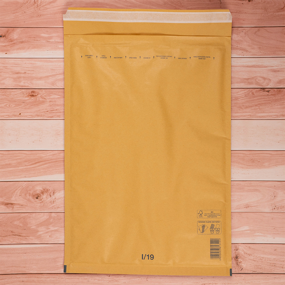 Бурый крафт пакет с прослойкой, 32*45 см, I-19-G (J/6) Бурый крафт пакет с прослойкой, 32*45 см, I-19-G (J/6)